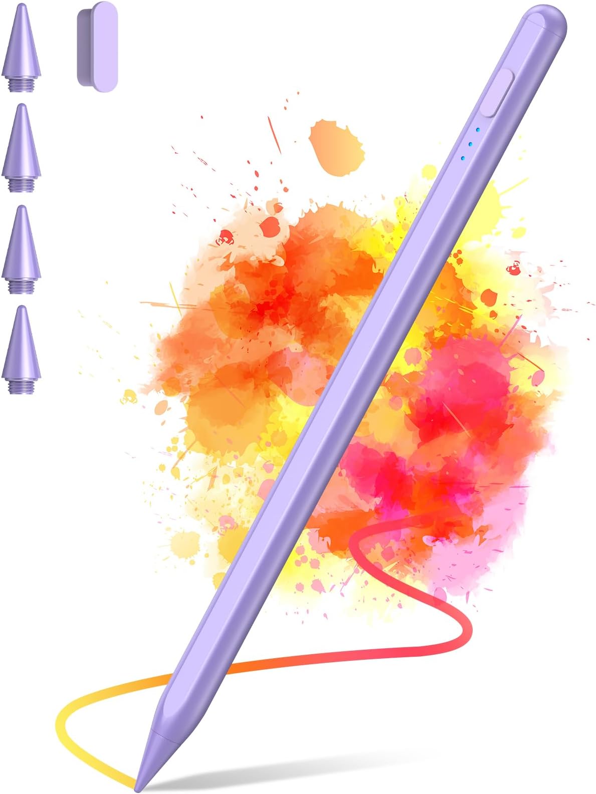 SENMO Stylus Pen for iPad 2018-2025, 2X Fast Charge iPad Pencil 2nd Generation Compatible with Apple iPad A16 11/10/9/8/7/6, Pro M5/M4/12.9"(6/5/4/3)/ 11"(4/3/2/1), Mini 7/6/5, Air M3/M2/5/4/3