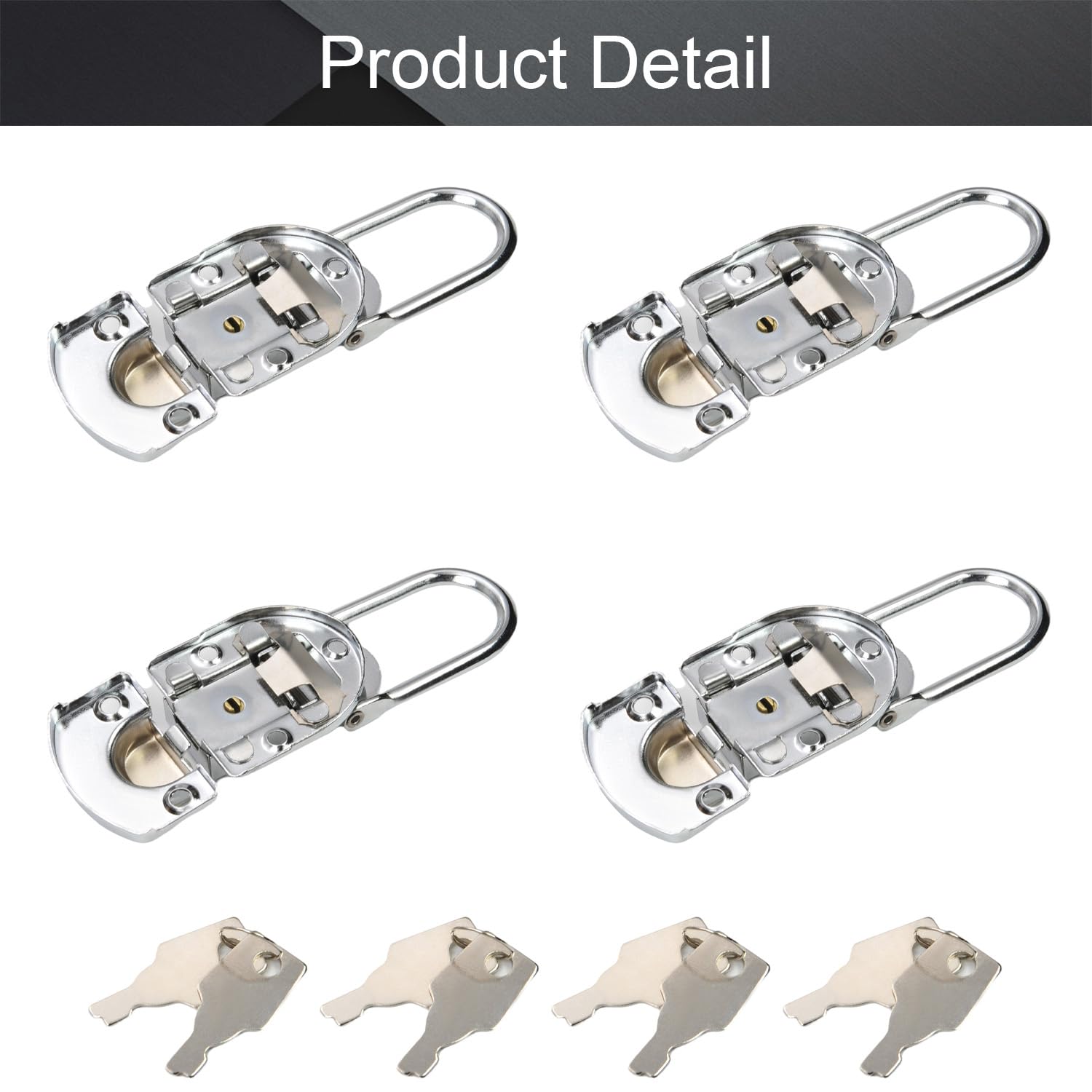 MroMax 4Pcs Suitcase Lock Hasp 2.64