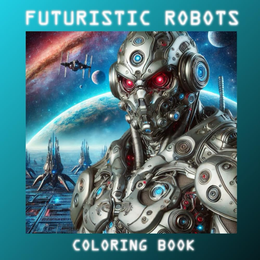 Futuristic Robots Coloring Book: Coloring Book