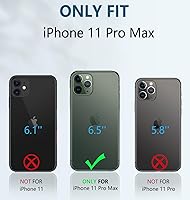 Vista 2 de FNTCASE Funda para iPhone 11 Pro-Max Fundas protectoras resistentes a prueba de golpes con soporte - Resistente doble capa de grado militar a prueba