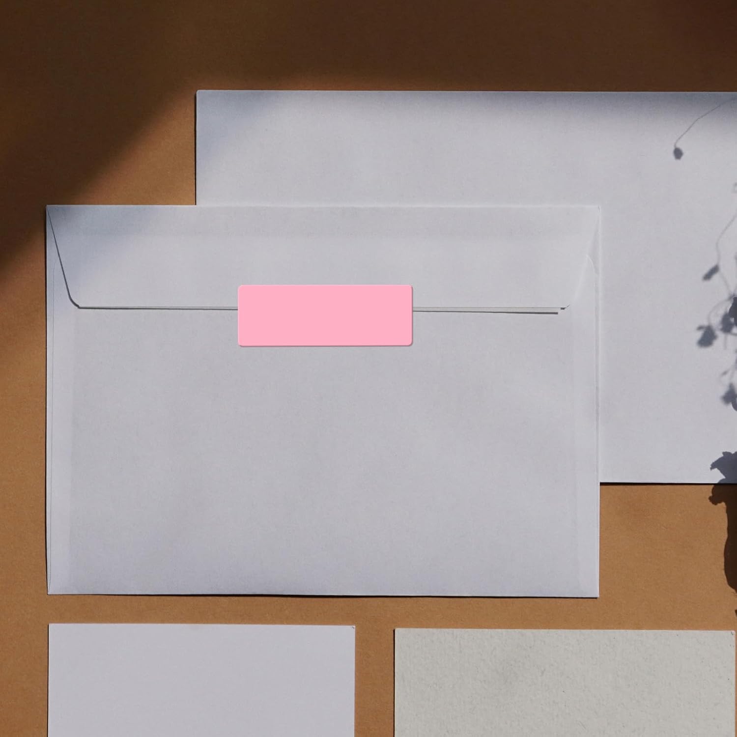 Pink Color Coding Labels 1 × 2 Inches Self-Adhesive Vinyl Rectangle Stickers Waterproof Name Tags Removable Roll for Office School Home 500 PCS - Image 4