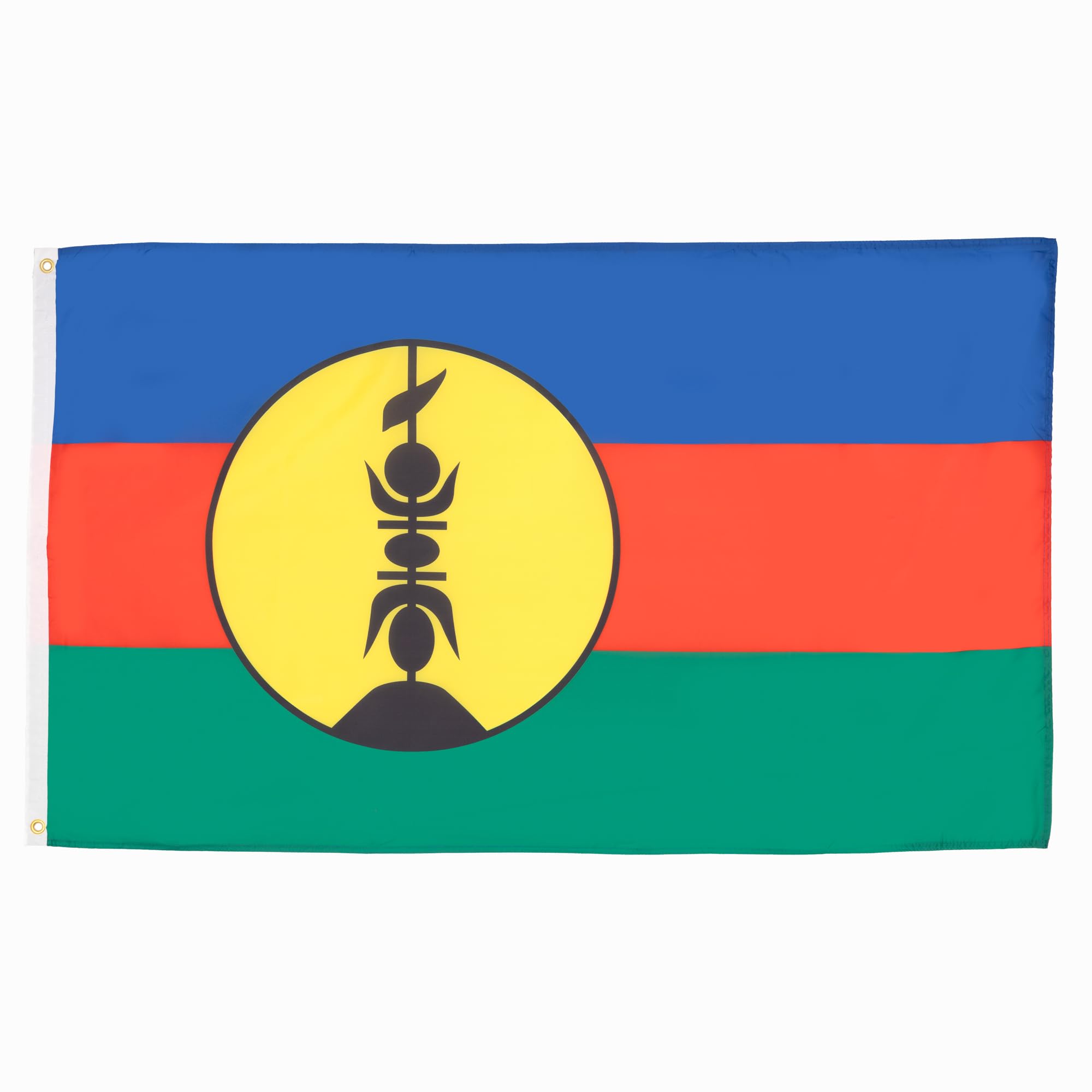 AZ FLAG - Set of 2 New Caledonia Flag 90 x 60 cm – Kanak Flag 100% Polyester with Integrated Metal Eyelets — image 1