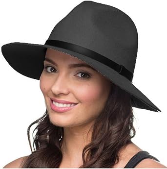Ladies Fashionable Wool Fedora Trilby 