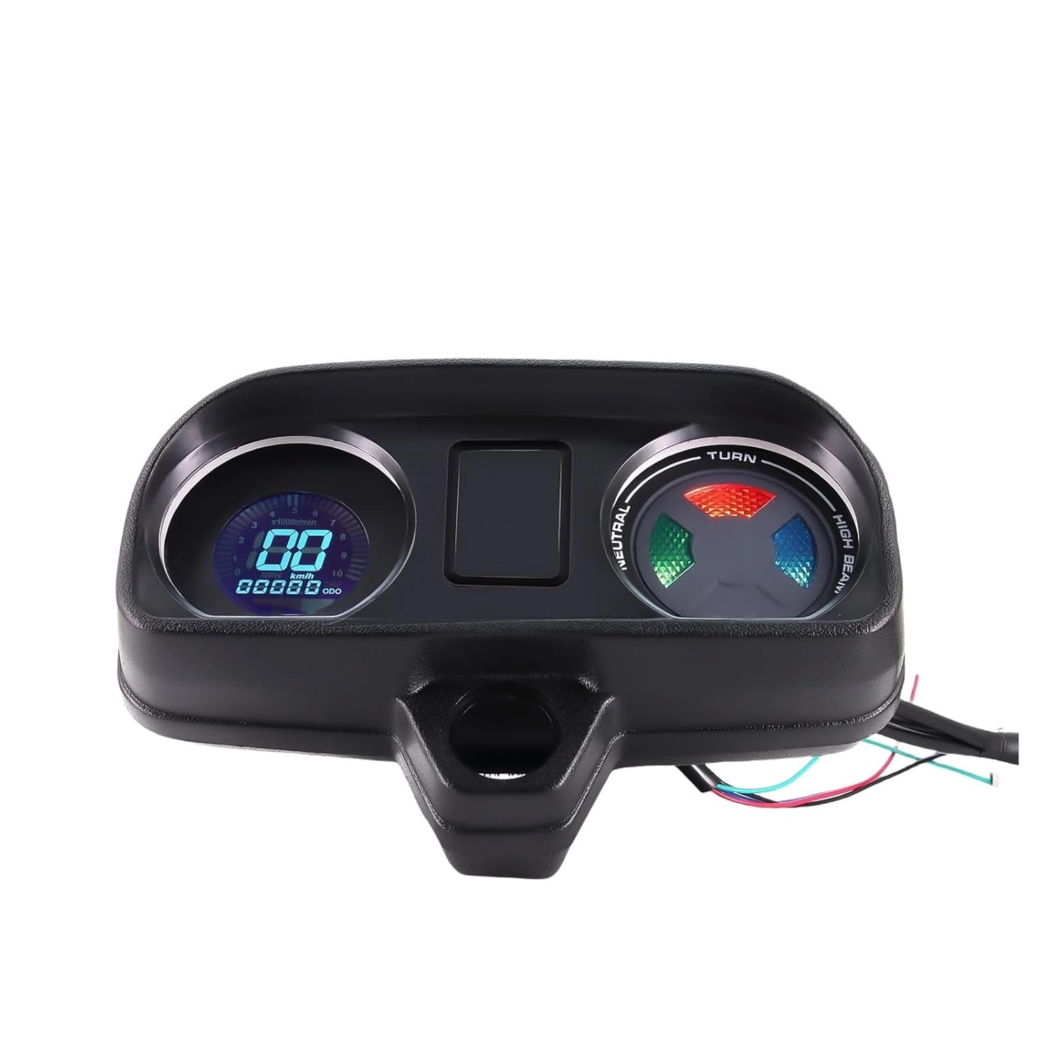 速度計 12V オートバイ ユニバーサル スピードメーター デジタル 7 色 バックライト 燃料計 ブラジル タイタン 150 ファ