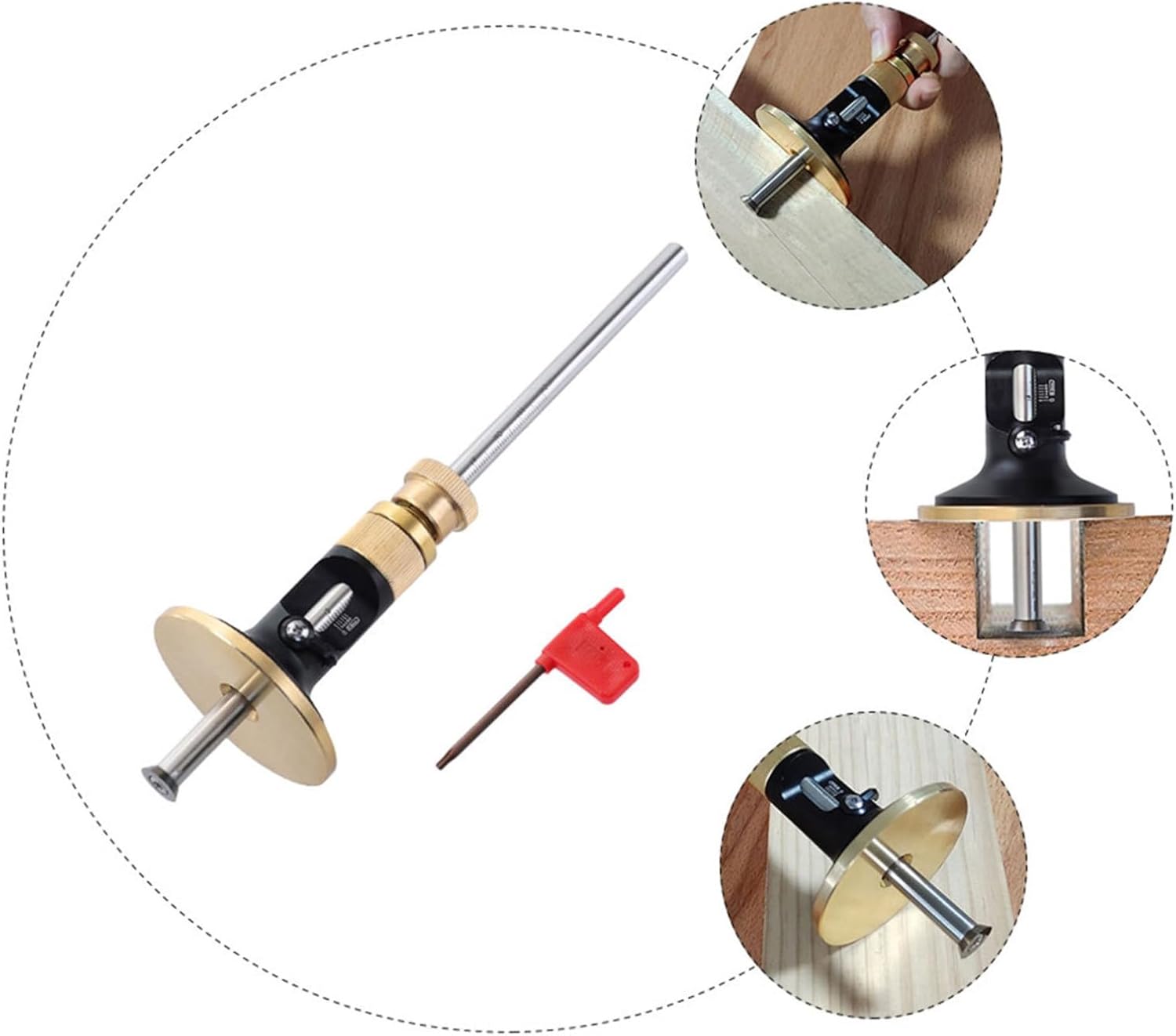 MAGICLULU European Style Woodworking Marker Scribe Gauge Hard Alloy Blade, Parallel Line Drawing Tool for Carpenters, Precision Woodworking Marking Device for Workshop Use