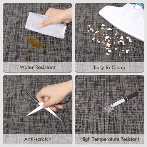 Image of Blvornl Office Chair Mat for Hardwood Floor, 40 inchx 55 inch Desk Mat for Hard Wood, Large Anti-Slip Hard Floor Protector Rolling Chair Mat, PVC Mat Desk Rug for Office Home, Black