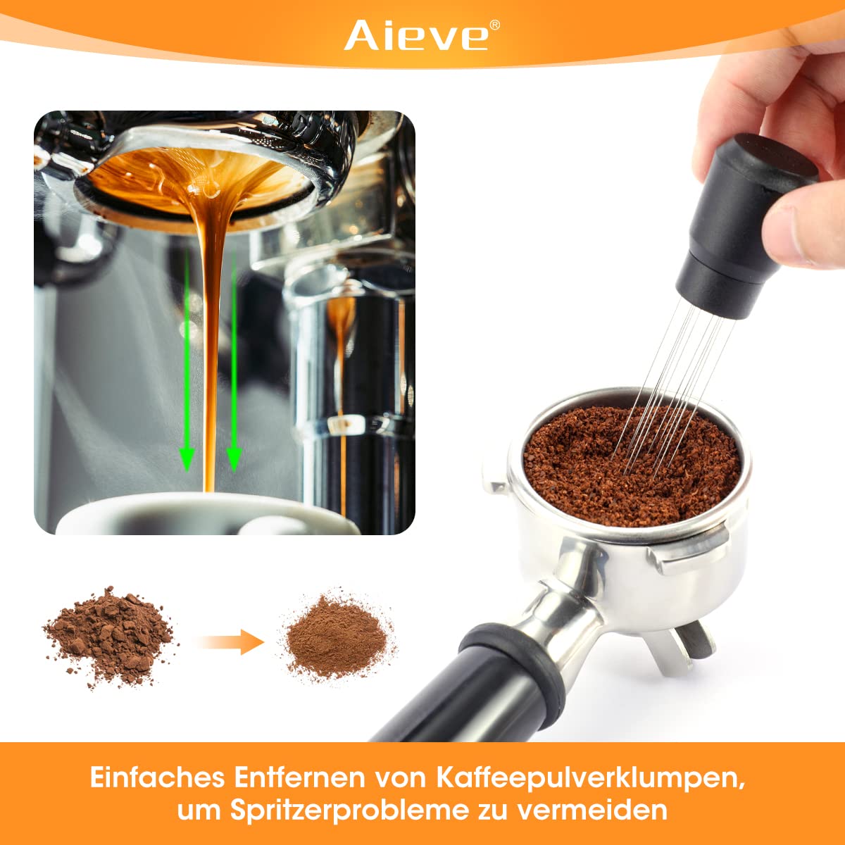Espresso Nadel Verteiler - 6 Feine Nadeln Für Perfektes Kaffeepulver
