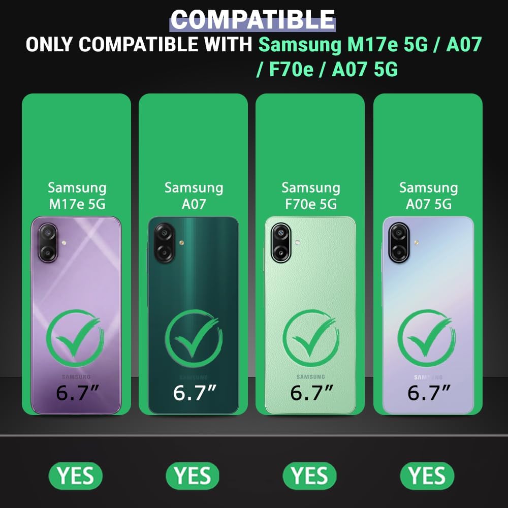 TheGiftKart Transparent Crystal Clear Back Cover Case for Samsung Galaxy M17e 5G / A07 / F70e / A07 5G | Shockproof Soft TPU Case | Cushioned Edges for Ultimate Protection Cover (TPU, Transparent) — Amazon image 2
