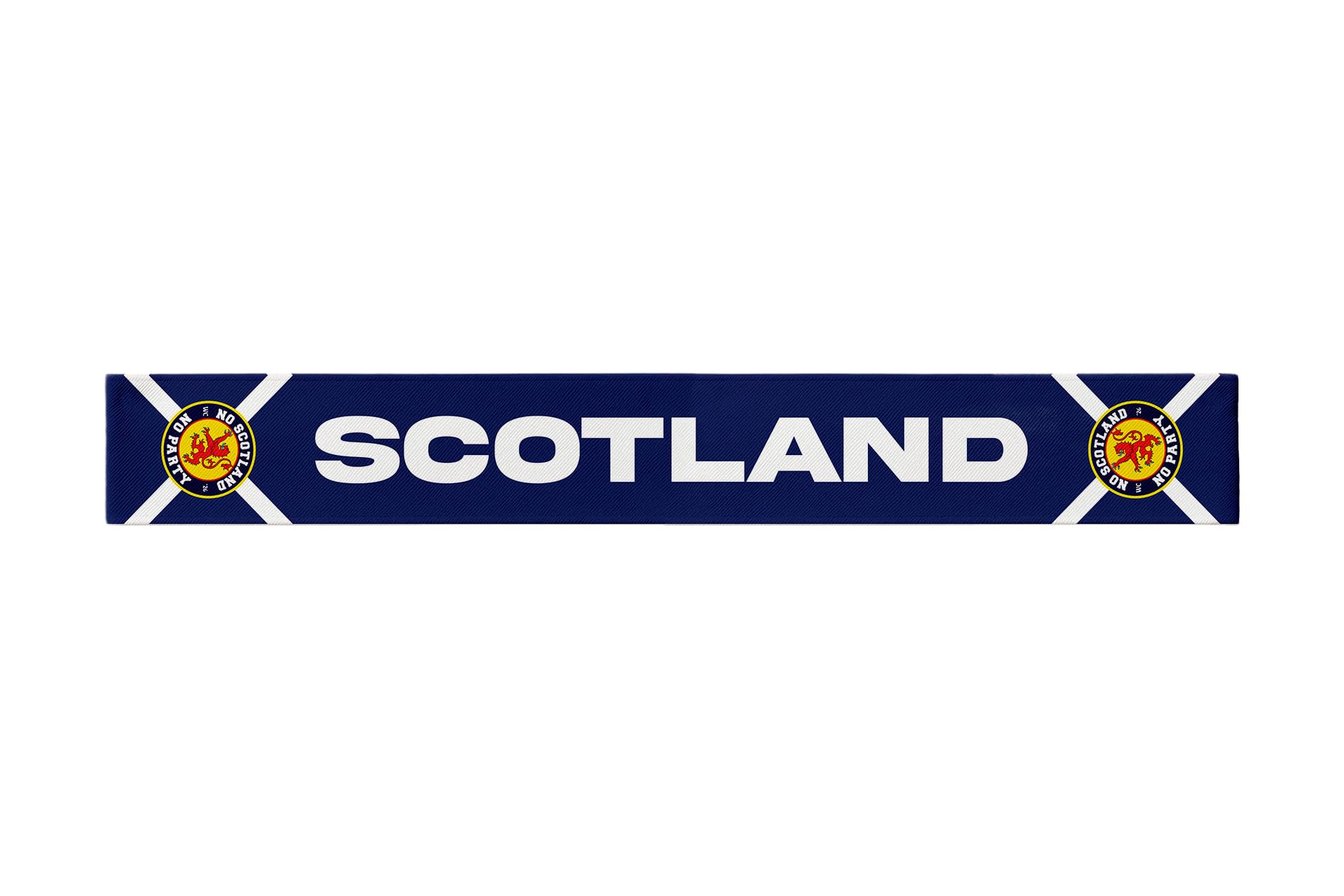 British Made Gifts Unisex Yellow Scotland - Wc 2026 - Knitted Eyelet Football Scarf