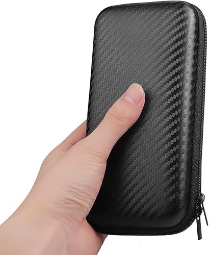 Miniatura 7 de iMangoo Organizador de artículos electrónicos, estuche de viaje de tamaño pequeño para mujeres, bolsa de tecnología de protección dura, cargador de