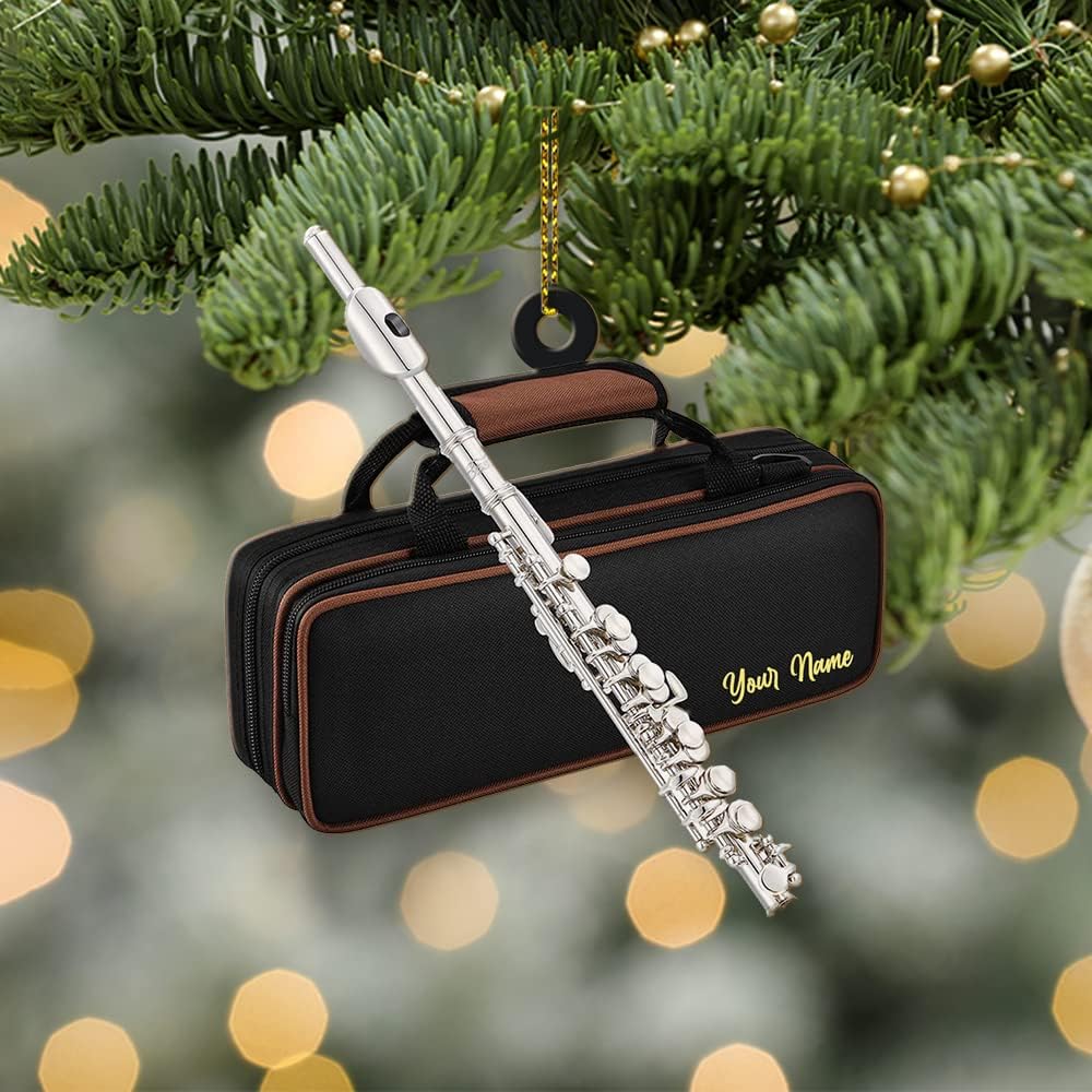 Piccolo Ornament Christmas Tree, Personalized Instruments