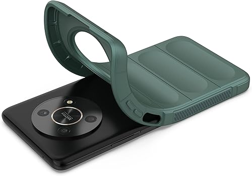 Miniatura 7 de Funda compatible con Honor X9, ultra delgada, funda de silicona suave de TPU con parachoques de cuerpo completo, antiarañazos, a prueba de golpes,