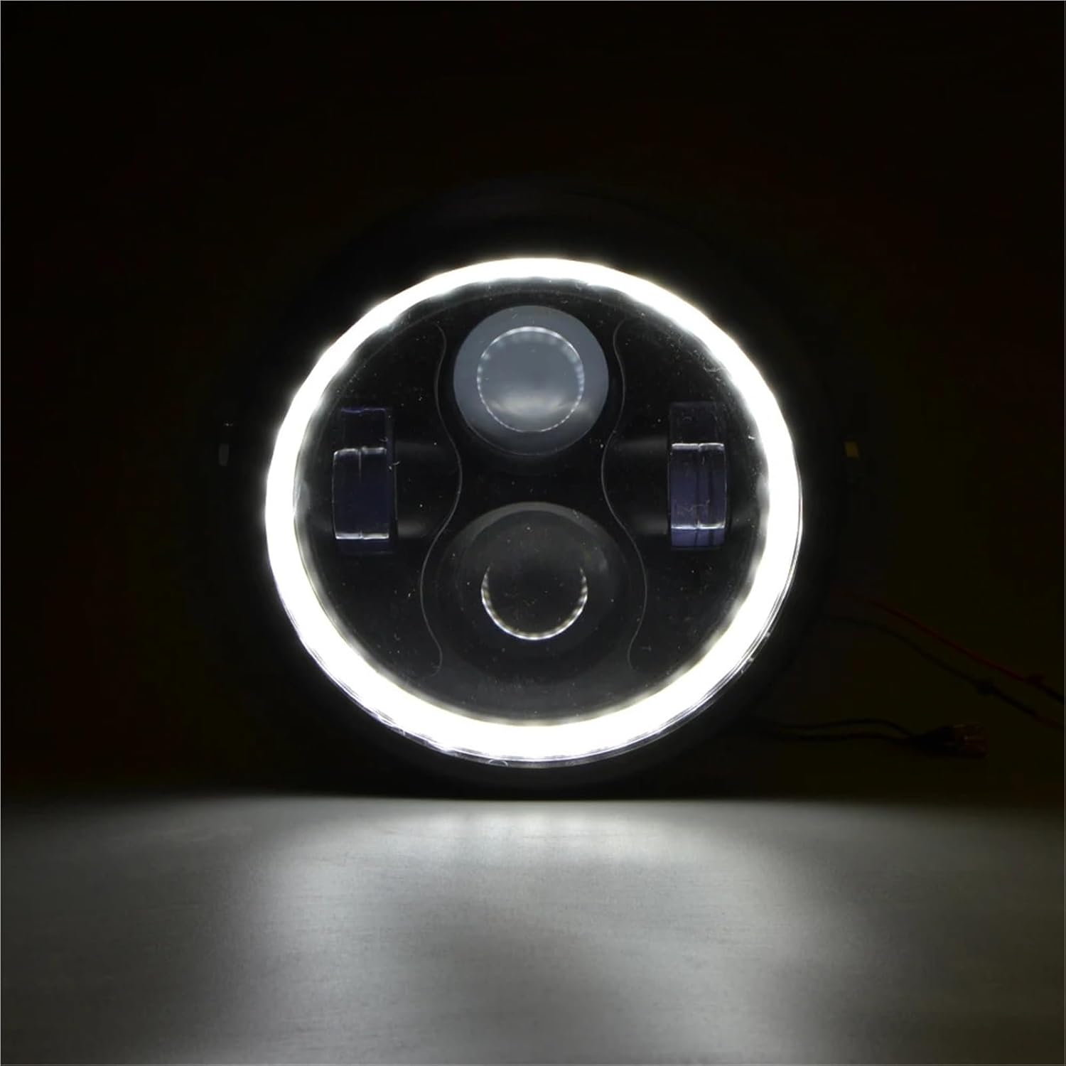 6.5" LED Motorcycle Headlight Head Lamp light Bulb Compatible With Harle Sportster Bobber Cafe Racer YAMA H Light(1 pcs Left side)