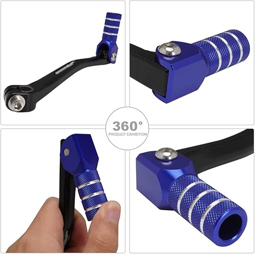 Miniatura 2 de JFG RACING Pedal de palanca de cambios plegable para motocicleta, CNC universal para YZ TTR PW 50cc - 125cc CRF XR RM KX KLX SSR Apollo TAO TAO SDG