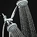 Hotel Spa AquaStorm 30-Setting SpiralFlo 3-Way High Pressure Luxury Shower Head/Handheld Showerhead Combo with Water Saving Economy Mode/Chrome