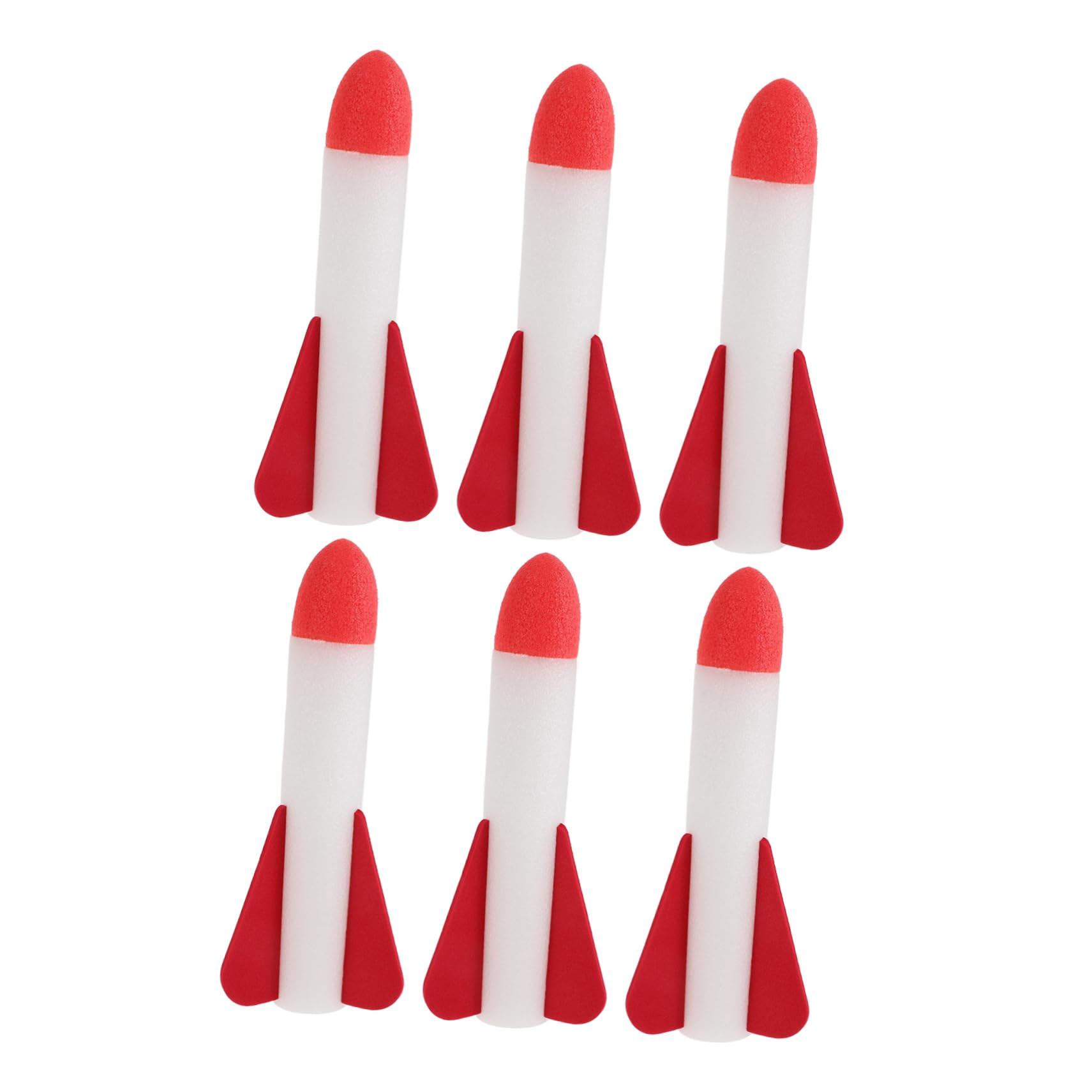 TOYANDONA Lance-Roquettes À Pédale avec 6 Fusées en Mousse Lumineuses Jouet De Plein Air Mixte pour Enfants Fêtes Foraines Et Anniversaires