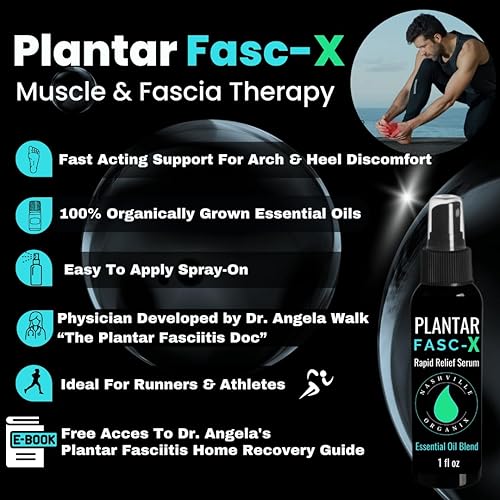 Miniatura 2 de Dr. A's Plantar Fasc-X - Mezcla de aceites esenciales  Apoyo natural para pies, fascitis, arco y crema de espolón de talón  Aceite de coco orgánico