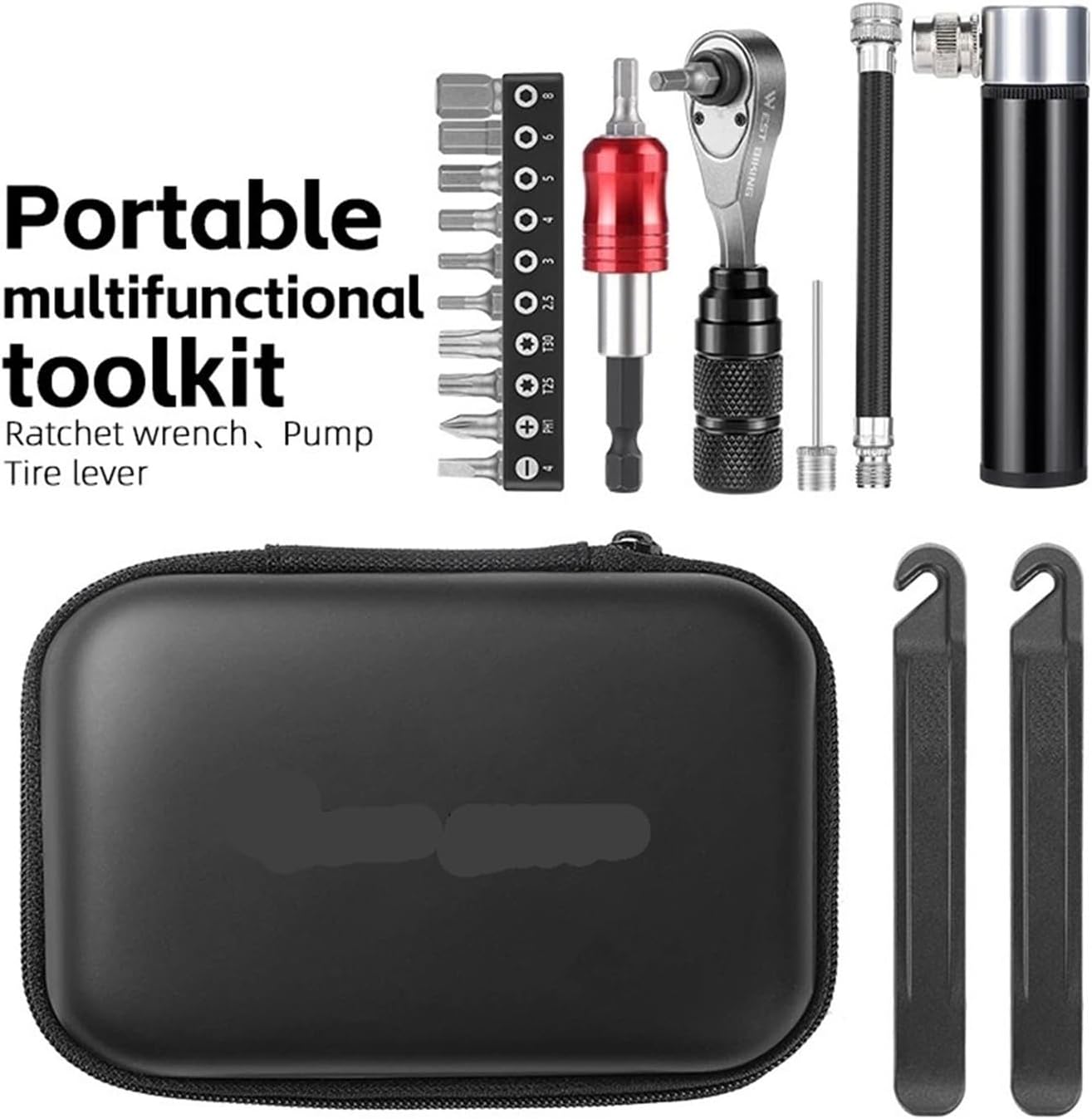 Bicycle Portable Tools Repair Bags Set Multipurpose Bike Toolkit MTB Road Storage Capsule Kit Cycling Pump