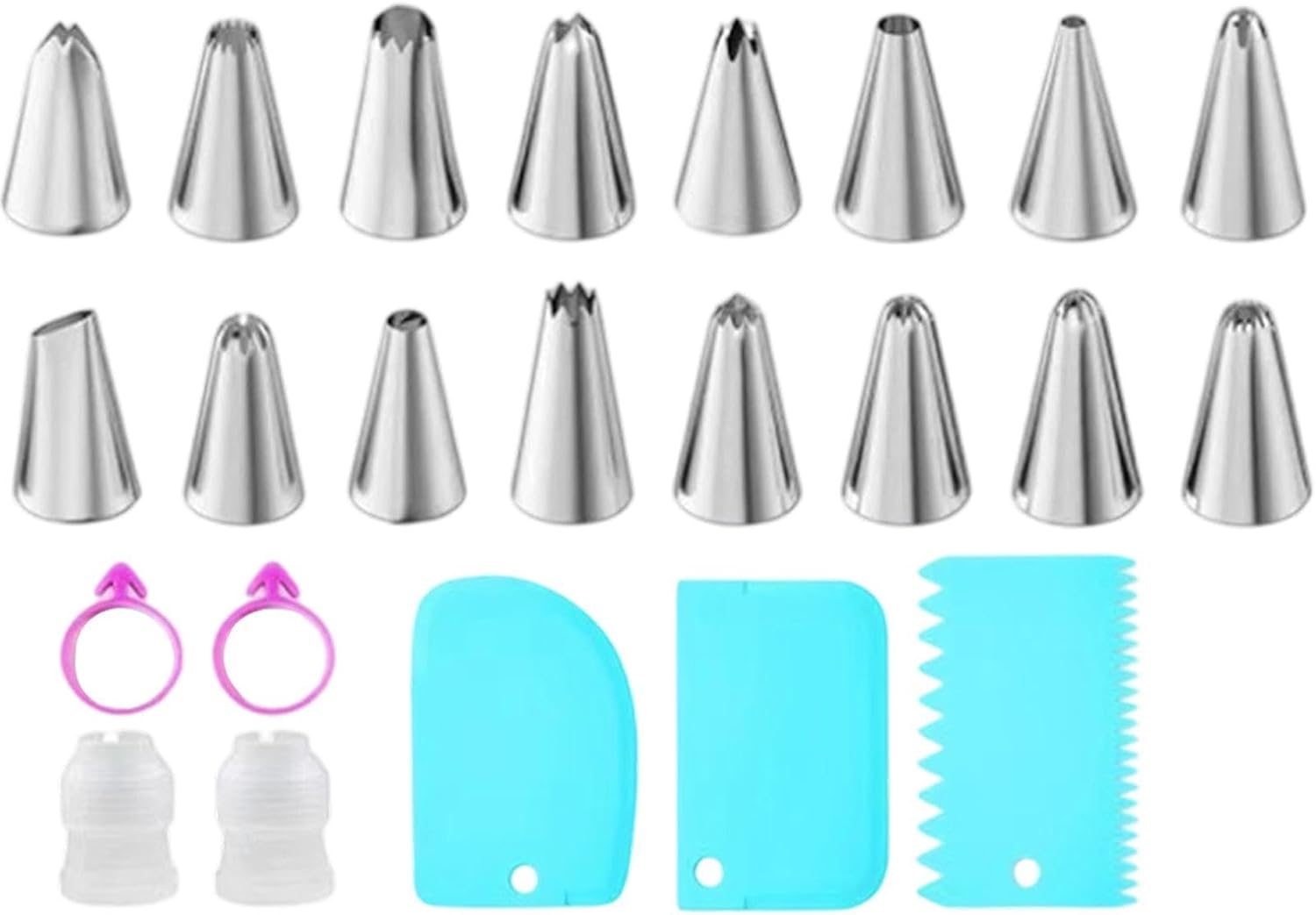 Icing Bags and Tips Set 16 Pieces Cake Decorating Tips