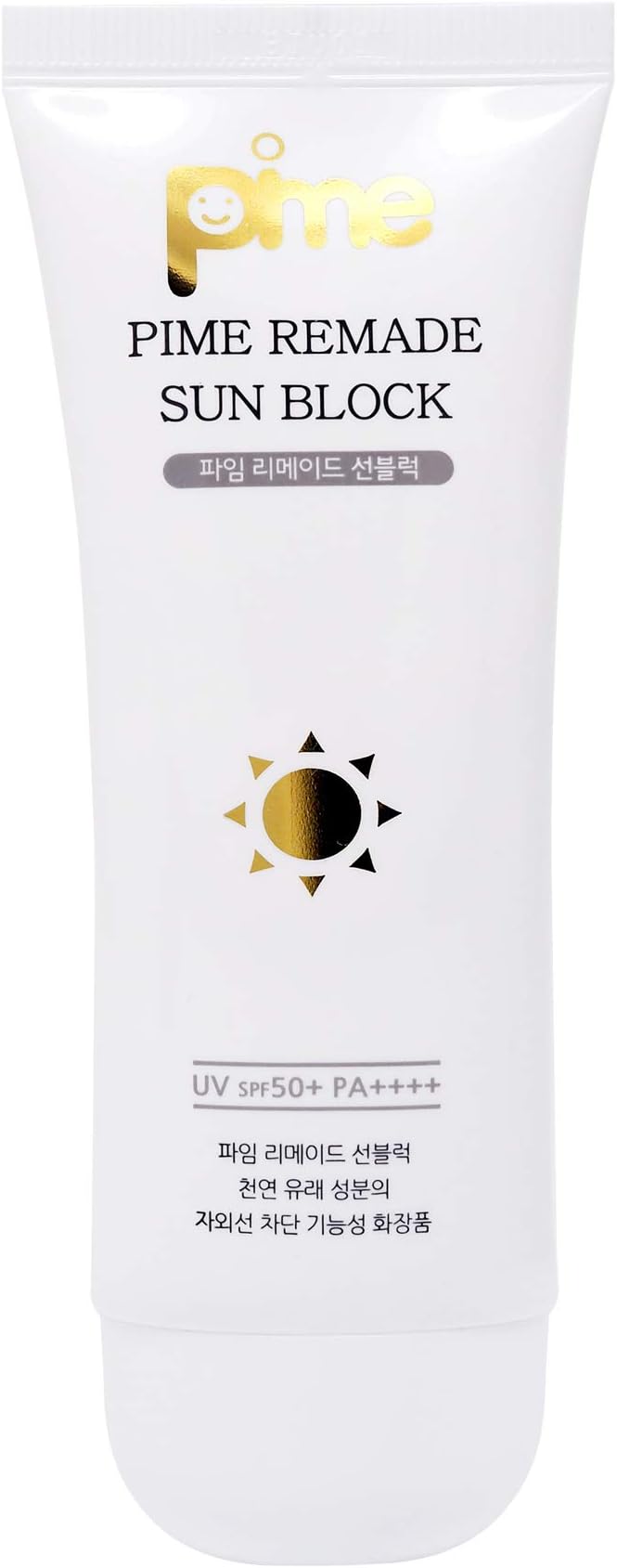 Korean Skincare Pime Remade Sun Block, K-beauty, Natural Ingredients Korean Beauty sunblock, Waterproof, UV Protection SPF50+/PA++++ 60g