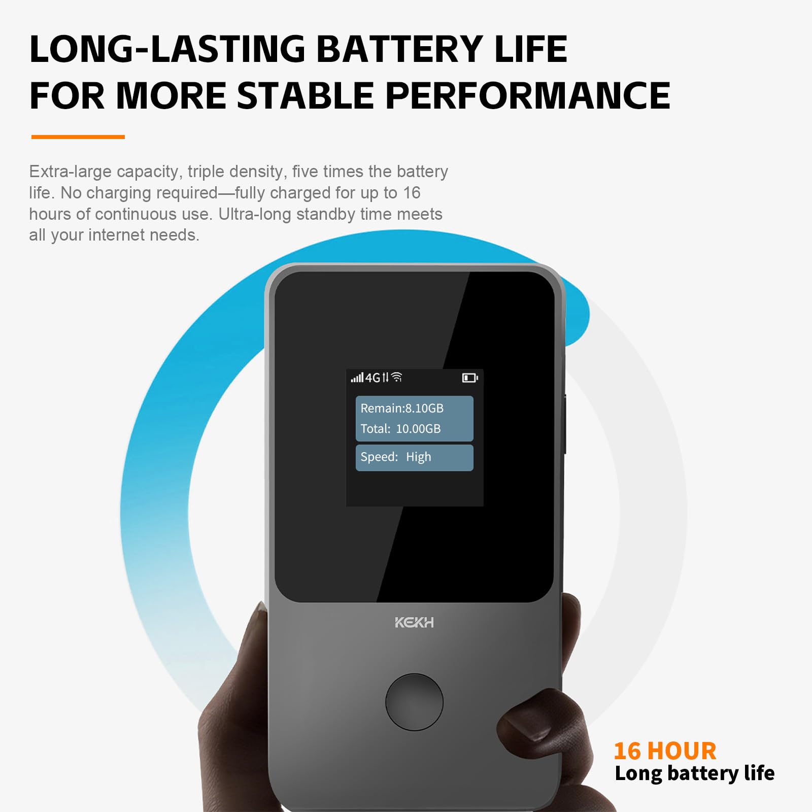 Hotspot WiFi portatile globale per viaggi, nessuna SIM richiesta, router 4G LTE che copre oltre 140 paesi, pay-as-you-go, collega fino a 10 dispositivi, dati USA da 10 GB inclusi, dati gratuiti a vita