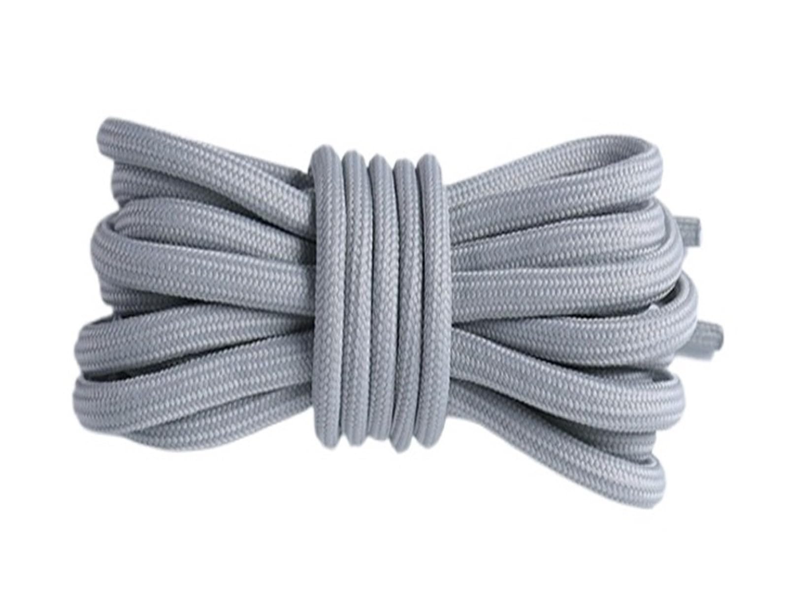 GPDNBIEU Shoelaces, Round Shoelaces for Sports Boots Shoelace Sneakers Shoe Laces Shoestrings Lace Woman Man(Light Blue Gray,160cm)