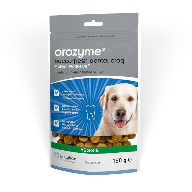 Orozyme Bucco-Fresh Croq Dental - Grande 150 g (más de 10 kg)
