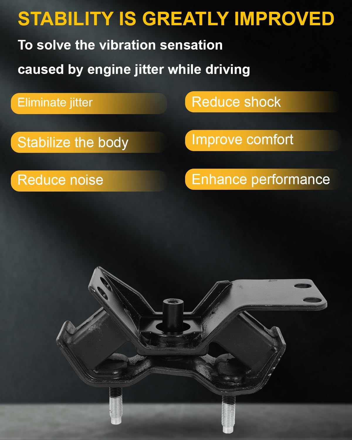 OCPTY Engine Motor Mount and Automatic Transmission Mount Compatible for Toyota Camry 1997-2001, Solara 2000-2001, L4 2.2L # A6256, A7241, A7219, A7238 (4PCS)