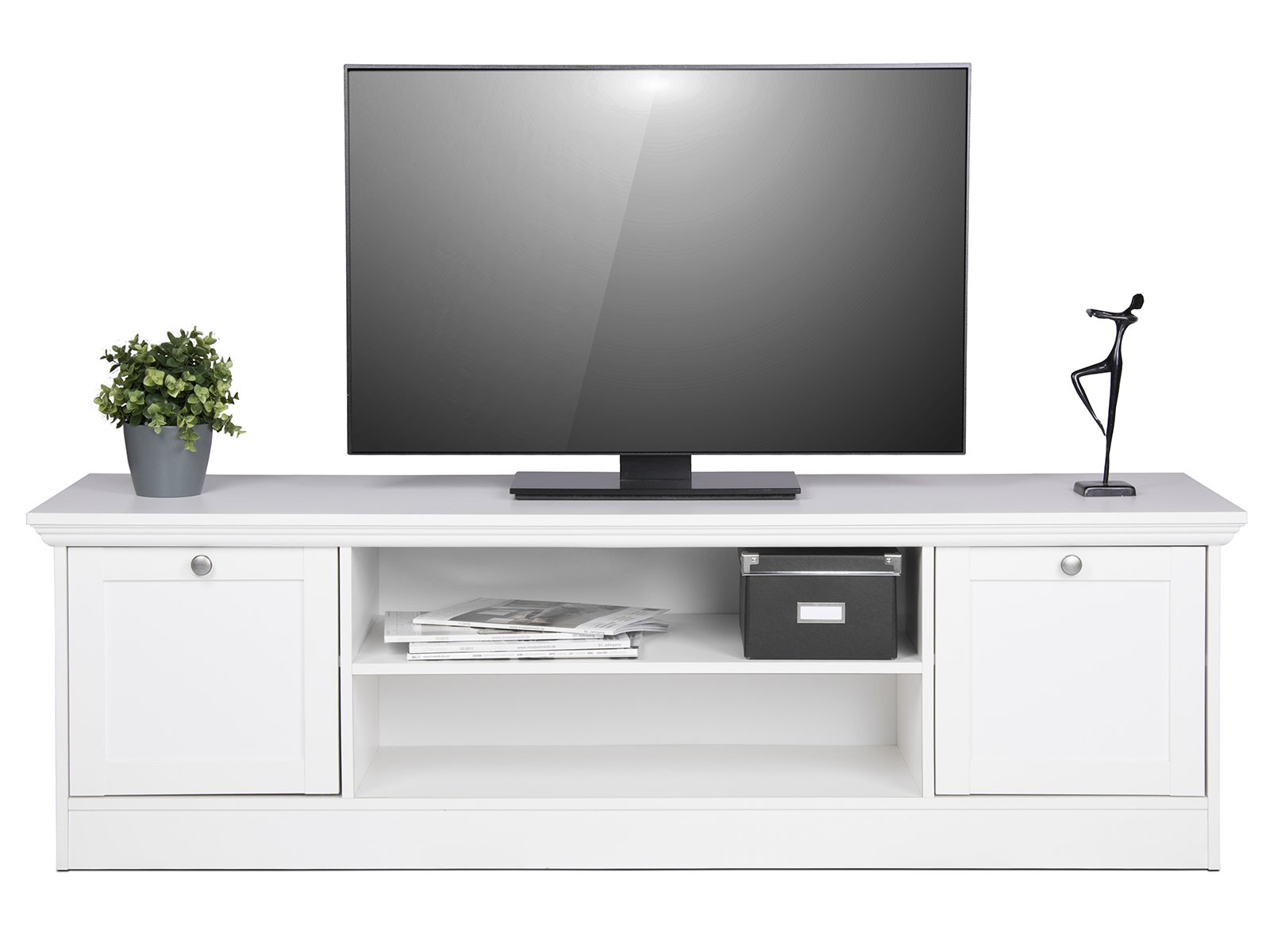 möbelando TV-Lowboard Unterschrank Fernsehtisch Sideboard HiFi Element Rack Landsted II