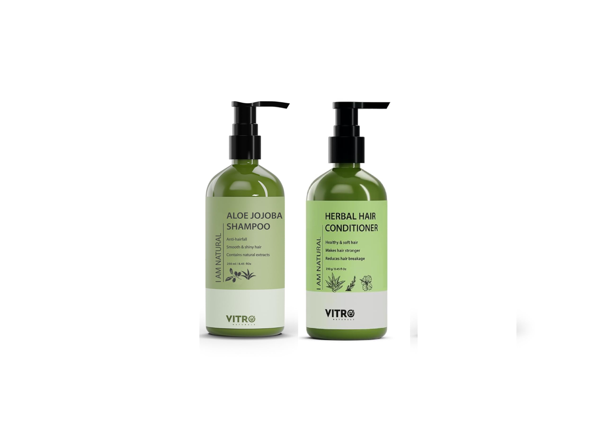 VITRO Aloe Jojoba shampoo 250 ml+Hair Conditioner 250gm | Smooth,Healthy | Anti-Hairfall|Paraben Free-image-36