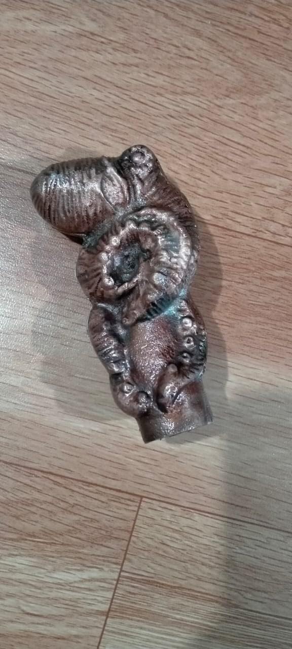 Octopus Walking Canes Octopus Head Handle Aluminum Wooden Walking Stick Cane Only for Handle Best Gift, Antique Copper, STANDARD : Health & Household