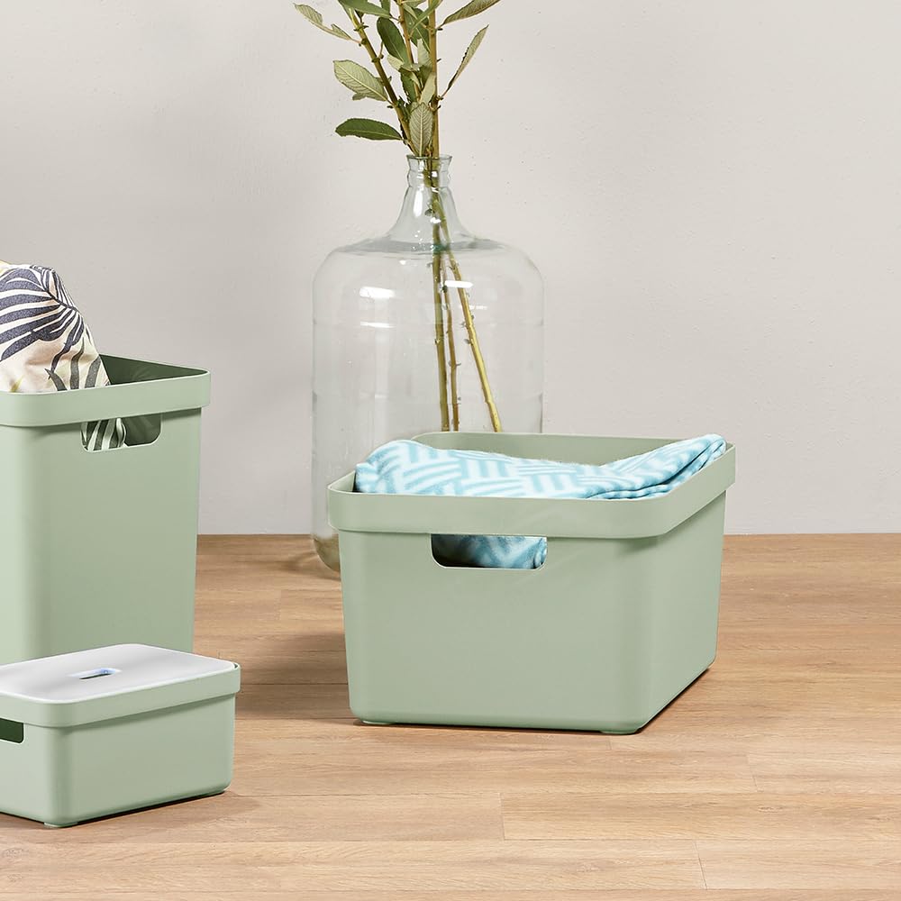 Sunware Sigma Home Contenitore Plastica 32L – 44,5x34,5x24,3cm – Contenitori plastica per Bagno e Cucina organizer – compatibile con Coperchio (Venduto separatamente)
