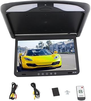 OU.XN.156B EinCar HD 15.6" Large Screen PCB Heating Function SPK 1080P Car Roof Mount Flip Down Overhead Drop Down LCD Monitor