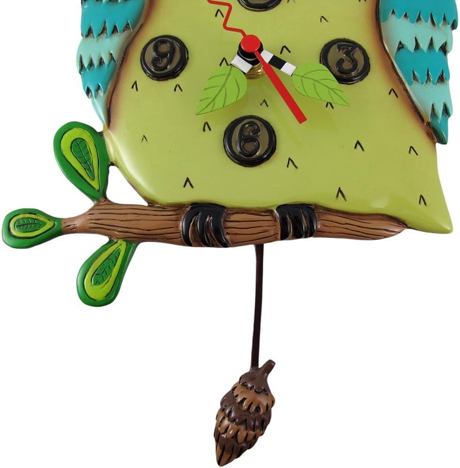 Allen Studio Designs Old Blue Owl Clock