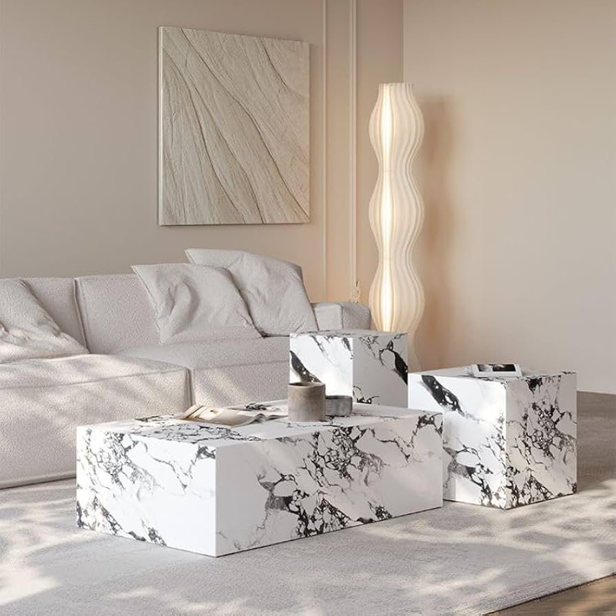 大理石コーヒーテーブル　海外インテリア Amazon｜【Russel】 サイドテーブル スツール 台座 コーヒー