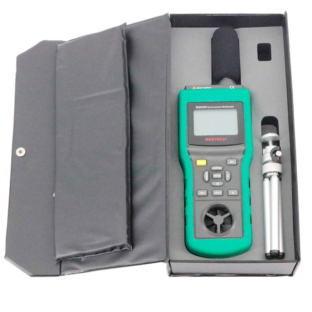 Tongbao MS6300 Digital Multifunction Environment Meter Temperature Humidity Sound Level Air Flow Meter luminometer Anemometer