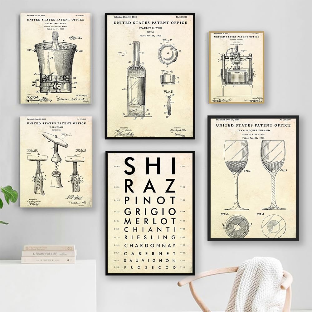 ヴィンテージ ワイナリー イラストポスター 【公式通販】