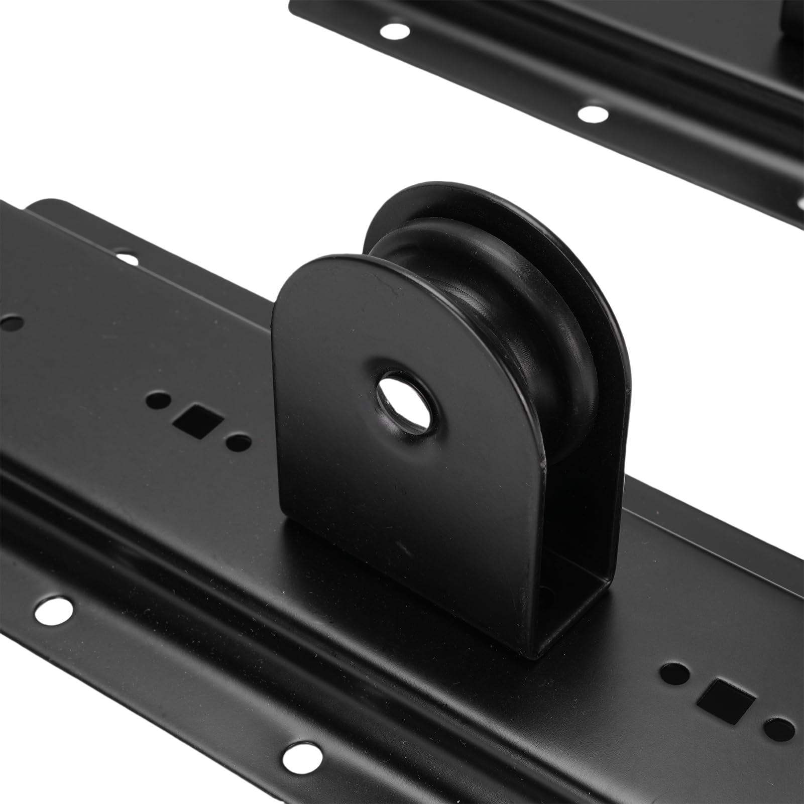 Fockety Système de levage à poulie pour garage, palan de rangement au plafond robuste, 3,7 m de haut, 68 kg, système de poulie à câble grande capacité pour caisse de chargement