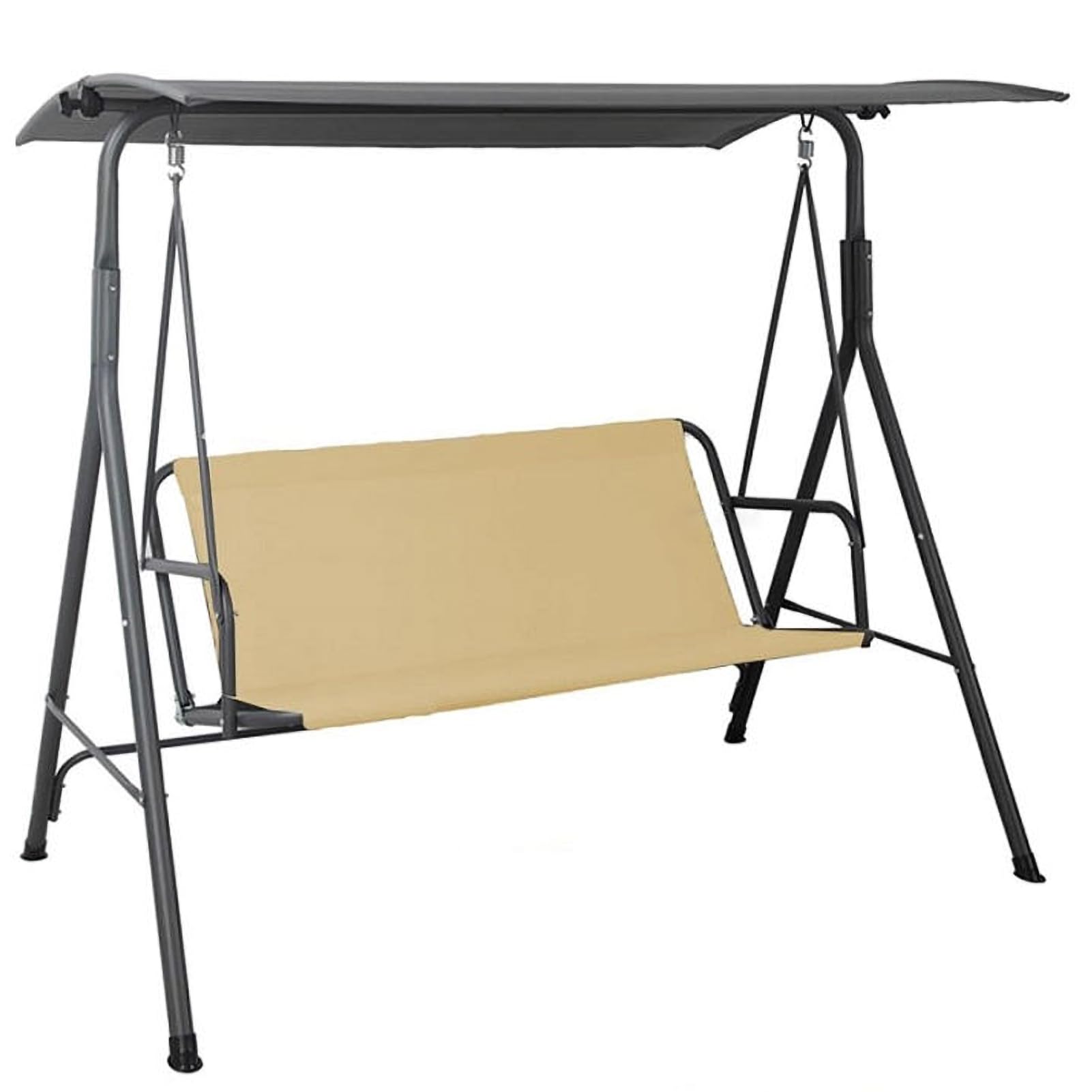 Housse de rechange pour siège de balancelle 2 3 places Oxford 600D beige 127x48x52cm