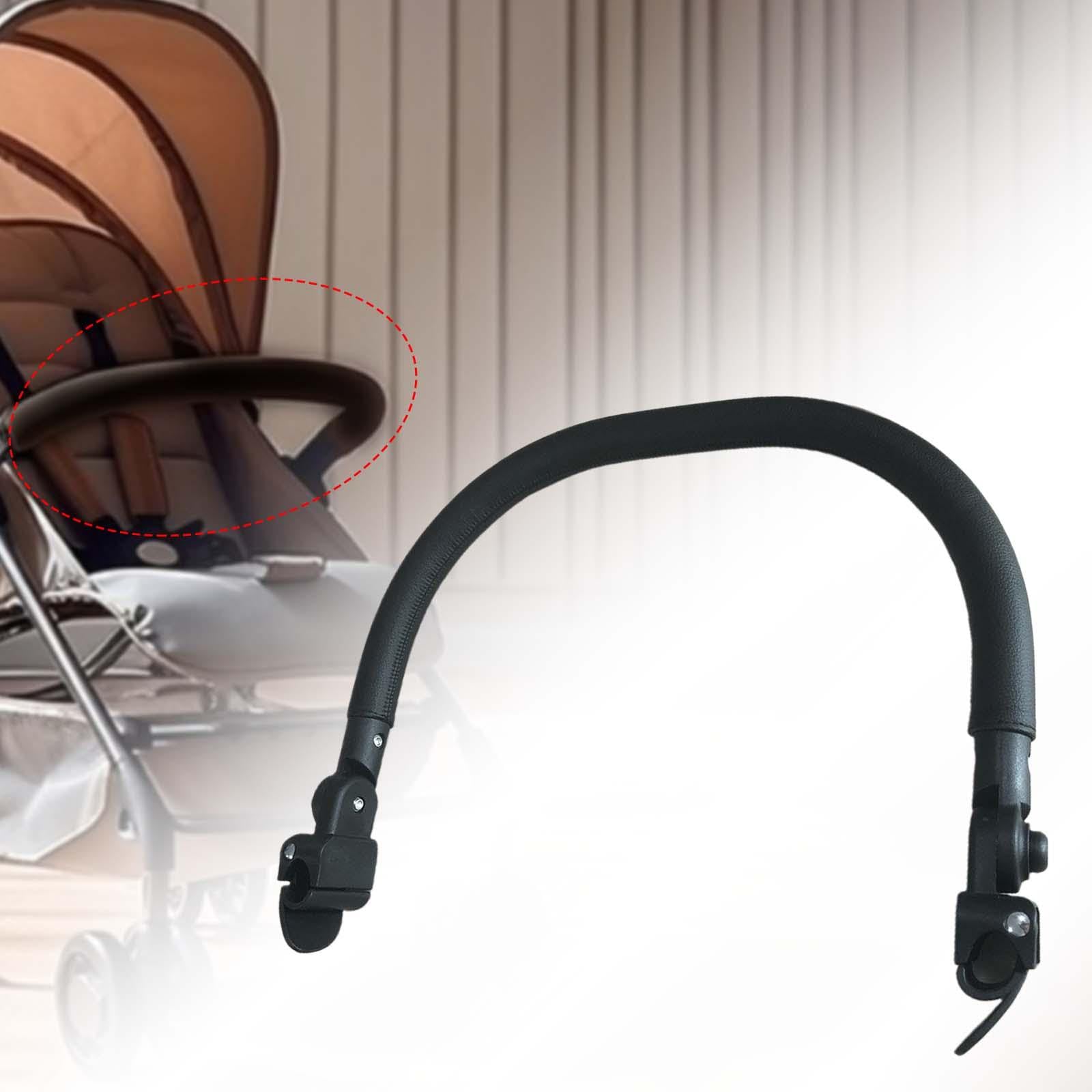 perfk Kinderwagen-Vorderstangen, Kinderwagen-Sicherheitsbügel, schützender Kinderwagen-Schutzbügel für Trolley, Kinderwagen, Kinderwagen, Zubehör-Ersatz, PU-Leder
