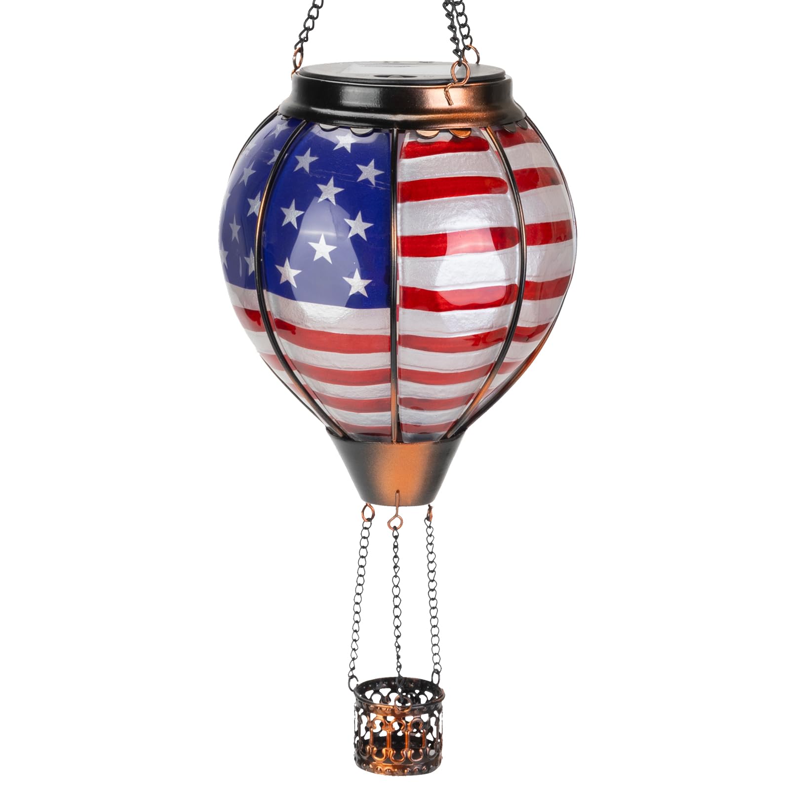 Amazon.com: Larekook Solar Hot Air Balloon Lantern with Flame