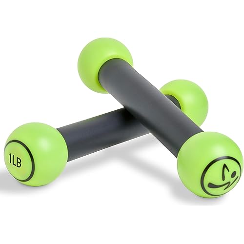 Zumba Toning Sticks 1 lb Weights Set of 2, 1 Pound Hand Weights for Women, Dumbbell Weight Set, Durable and Light 1 Pound Weights Set of 2