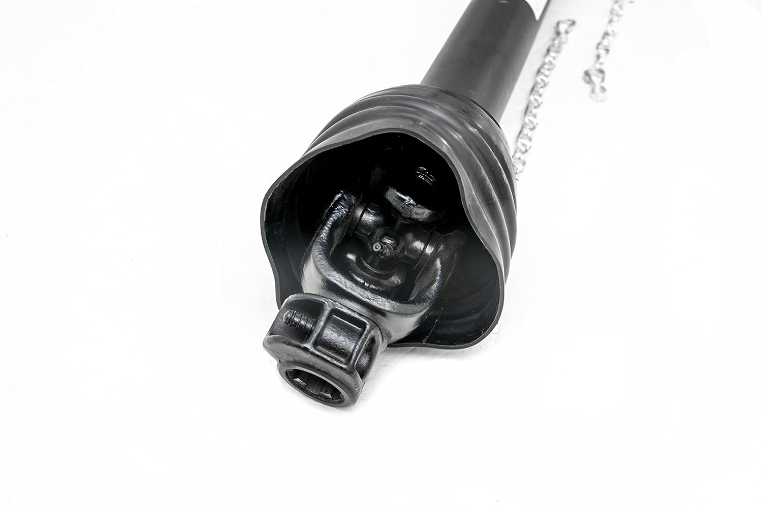 PTO Drive Line, Post Hole Digger, 1-3/8x6 Spline to 1-3/8 Round 42" - 58", Series 4
