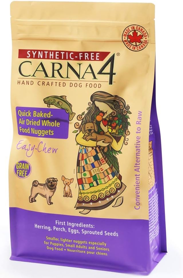 Air Dried Dog Food, Fish Recipe, Quick Baked Whole Food Nutrition with Sprouted Seeds, Natural Probiotics & Enzymes, No Synthetics, Grain-Free, Easy-Chew - 10lbs