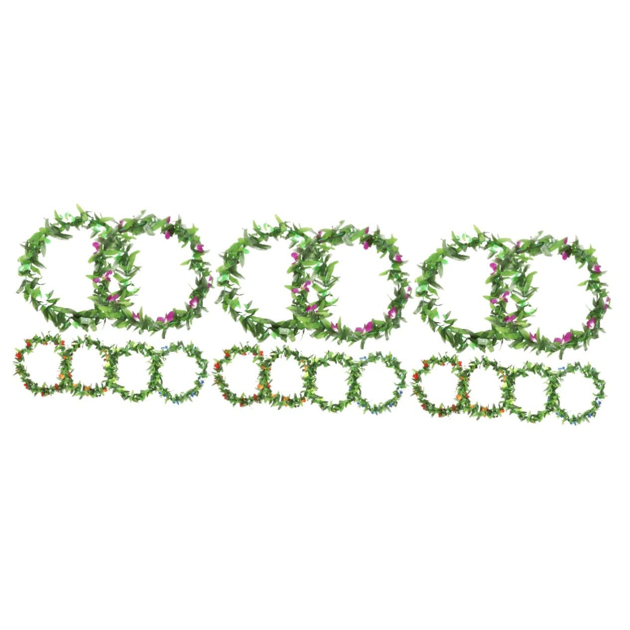 MAGICLULU 3 Series Leus Hawaianos Decoraciones De Fiesta En La Piscina Decoraciones De Flores El Acontecimiento Fiesta Hawaiana Guirnalda De Fiesta Luau Leis para Fiesta Luau 6 Piezas*3