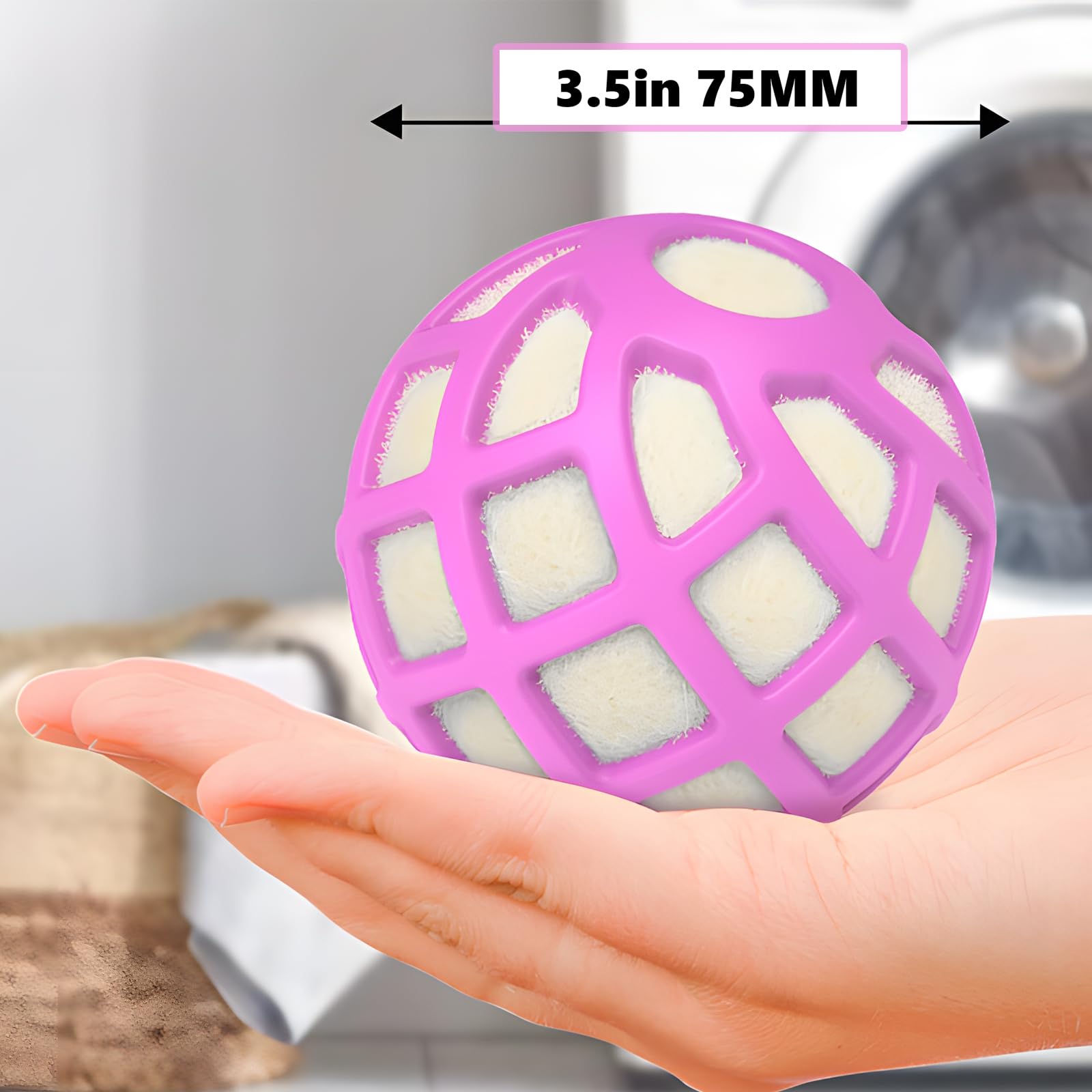 Bolas secadoras Zero-Shed - Protector de silicona patentado, núcleo de lana natural, súper antienredos y ahorra tiempo de secado, reduce la estática y el ruido, suavizante natural de telas, XL 3