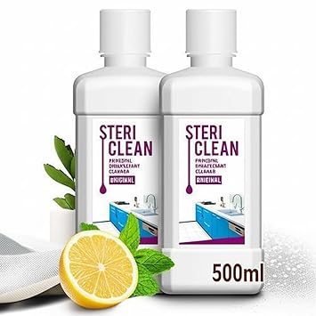 Modicare Stericlean Disinfectant Liquid, Multi-Surface Germ Protection for Home, Kitchen, Bathroom, Floor, Original (Pack of 2, 500ml each)