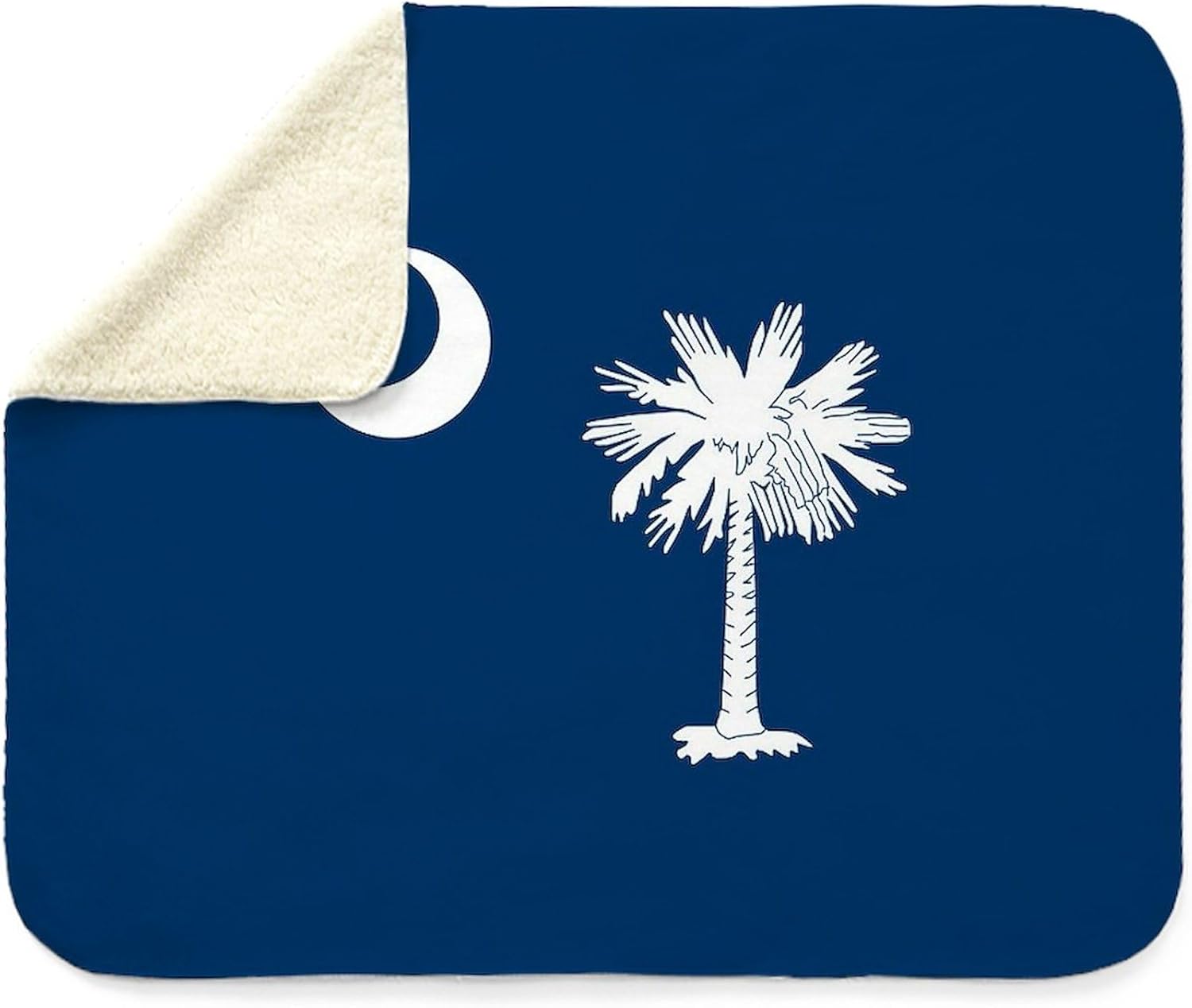 CafePress South Carolina Flag Sherpa Fleece Throw Blanket 60" L x 50" W