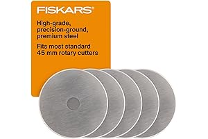 Fiskars 45mm Rotary Cutter Blade Replacement: Precision Cutting for Crafts, Sewing, and Quilting