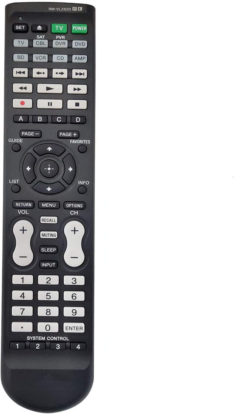 PROROK Remote Control RM-VLZ620 RMVLZ620 Compatible for RM-VLZ620/C ARCAM CR80 CR100 RM-VZ220T RM-VZ320 for Sony LCD LED TV DVD BD DVR Player